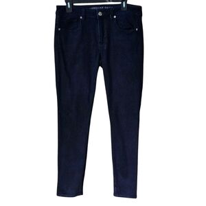 American Eagle Outfitters AEO Denim X Dark Blue Skinny Jeans Women's Size 12